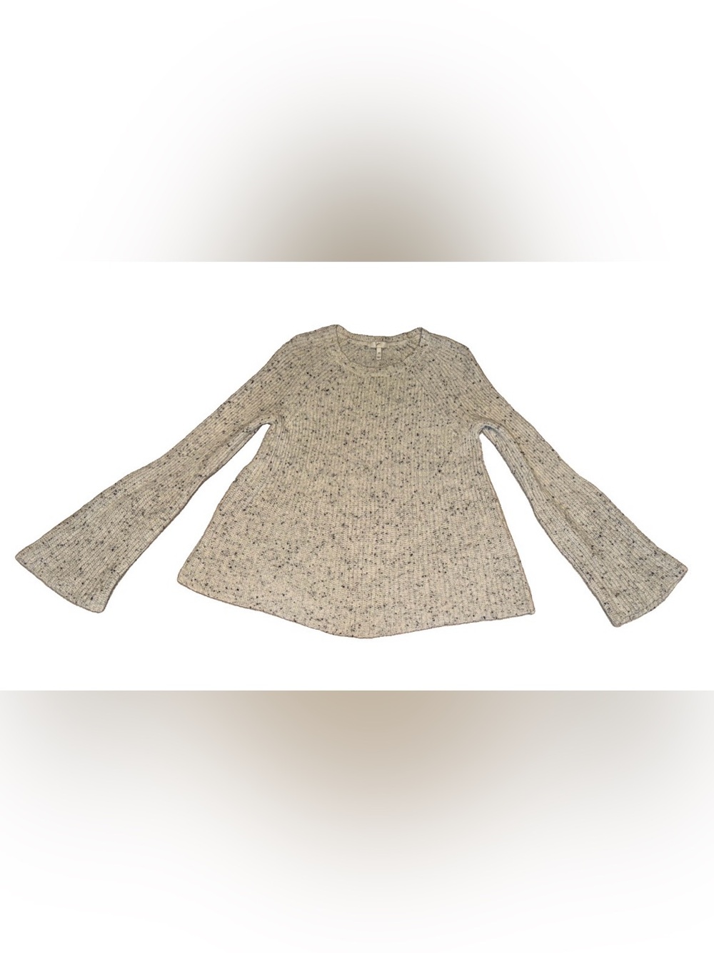 Joie Cream Speckled Knit Sweater XS wool blend